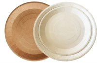 ДоЭко тарелка ECO PLATE (эко плат) 230мм WB белая/крафт (100/600шт)  16515