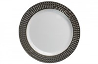 Тарелка  д 260 с каемочкой КУБИКИ PLMA ВИНТАЖ /20уп*10шт/ (200шт) 11854