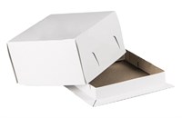 Короб картонный д/тортов 300х300х190 белый (50шт) 23302