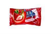 Салфетки влажные Озон/100%Чистоты (15шт) Клубника (160уп) НФ-00024786