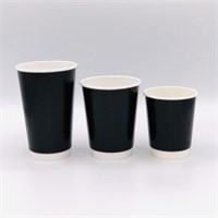 Бум стакан ПРЕСТИЖ Черный 2-х слойный 300 мл (25/500) НФ-00023123