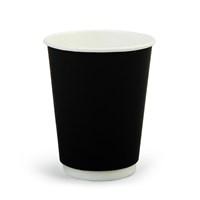 Бум стакан ПК Черный 2-х слойный 350 мл (25/400) НФ-00023658
