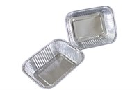 Алюмин. формы прямоуг., L-край, 250  мл, 126*100/91,5*65,5  h=41мм 100 шт (1400) КЛАРИТИ НФ-00024364