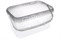 Ведро/крышка 2,2 литра прозрачное прямоугольное /250*158*91/ Спектр-пласт (1/90 шт) 18116