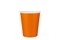 Бум стакан КБ  0,250л диам 80мм ГН Оранжевый  /20уп * 50шт/ (1000шт) 21042