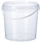 Ведро/крышка с ручкой 11 л прозрачное круглое (ОСВ) 1/46 НФ-00017509