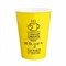 Бум стакан ПК 0,250 мл "Я обещаю сделать твою жизнь лучше" 50/1000 шт (желтый) НФ-00023563