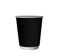 Бум стакан Л-ПАК 0,250л диам 80мм ГН Черный 2-х слойн. (25/625шт) 25388