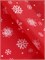 Бумага новогодняя упаковочная тишью «Снежинки на красном», красная, 50×66 см НФ-00025891