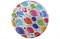 Бум тарелка Папирус д.230мм Шары белые (50/500шт) 17362