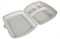Ланч бокс LB-3 БЕЛЫЙ   /248*204*60/   РЗУП   (100шт)  9179