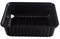 Контейнер прямоуг. низкий 1л Д-Полимер черный 179*132*65 /10уп*50шт/ (500шт) 18624