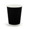 Бум стакан ПК Черный 2-х слойный 250 мл (20/500) НФ-00023654