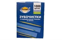 Зубочистки в индивид. ПОЛИЭТИЛ. упаковке с "ментолом" (1000шт) АВИОРА (1/30 уп.) 8961