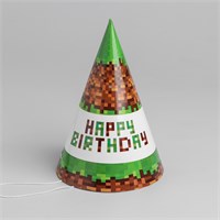 Колпак праздничный бумажный Happy birthday! НФ-00020983