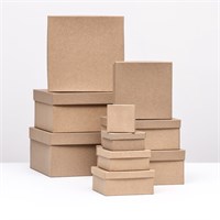 Короб квадратный крафт № 2 НФ-00022640