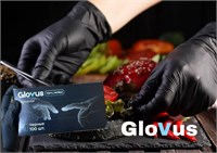 Перчатки GLOVUS Винил Нитрил черные 100шт размер S (ДД) НДС НФ-00022986